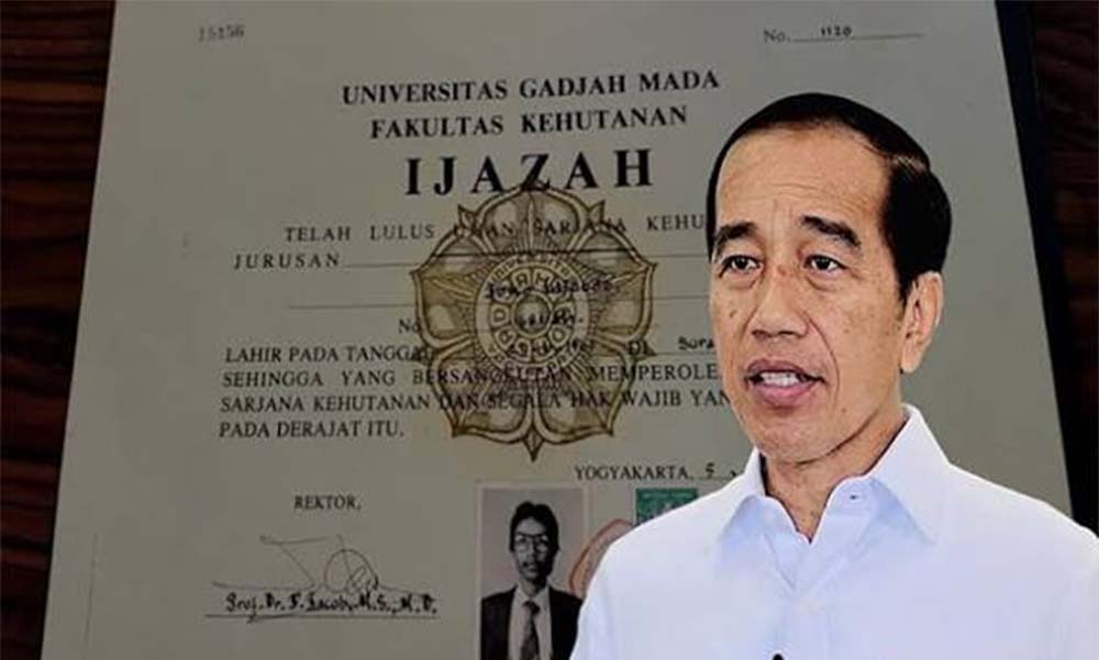 OposisiCerdas's tweet card. Isu keaslian ijazah alumni Fakultas Kehutanan Universitas Gadjah Mada (UGM) mantan Presiden Joko Widodo alias Jokowi sudah terlalu lama dibi...