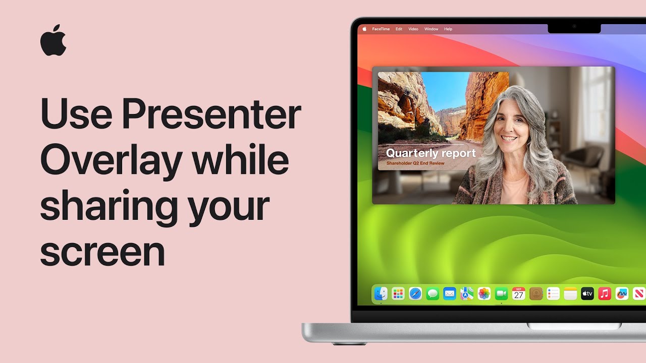marrathon's tweet card. How to use Presenter Overlay while sharing your screen on Mac | Apple...