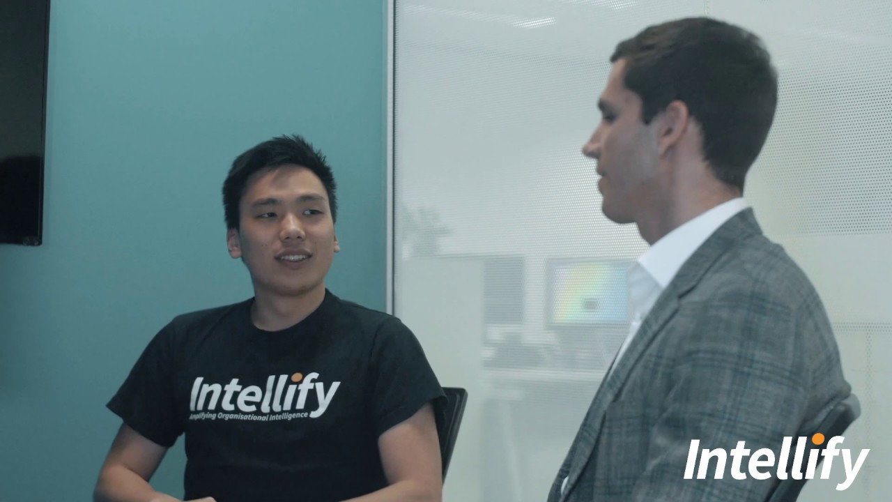 Intellify_AI's tweet card. Working at Intellify