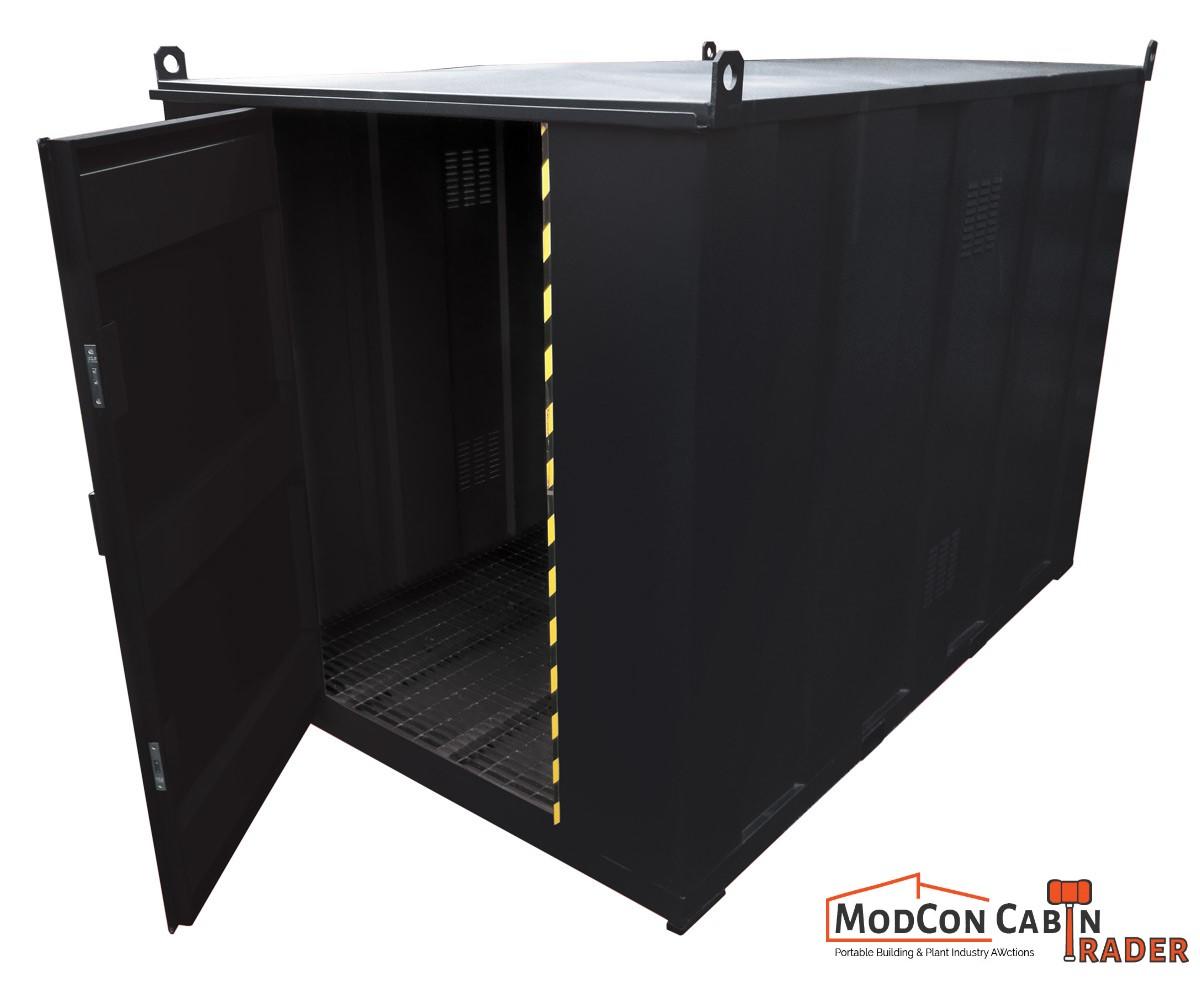 ModConCT2018's tweet card. *ModCon Cabin Trader Ltd* FIRE RESISTANT WALK IN STORES (2000 x 3066 x 2175), Regulation Compliant for Flammable & Chemical Liquids. 30 minute Fire Resistant Storage Containers, Fork Tunnels, Lifting...