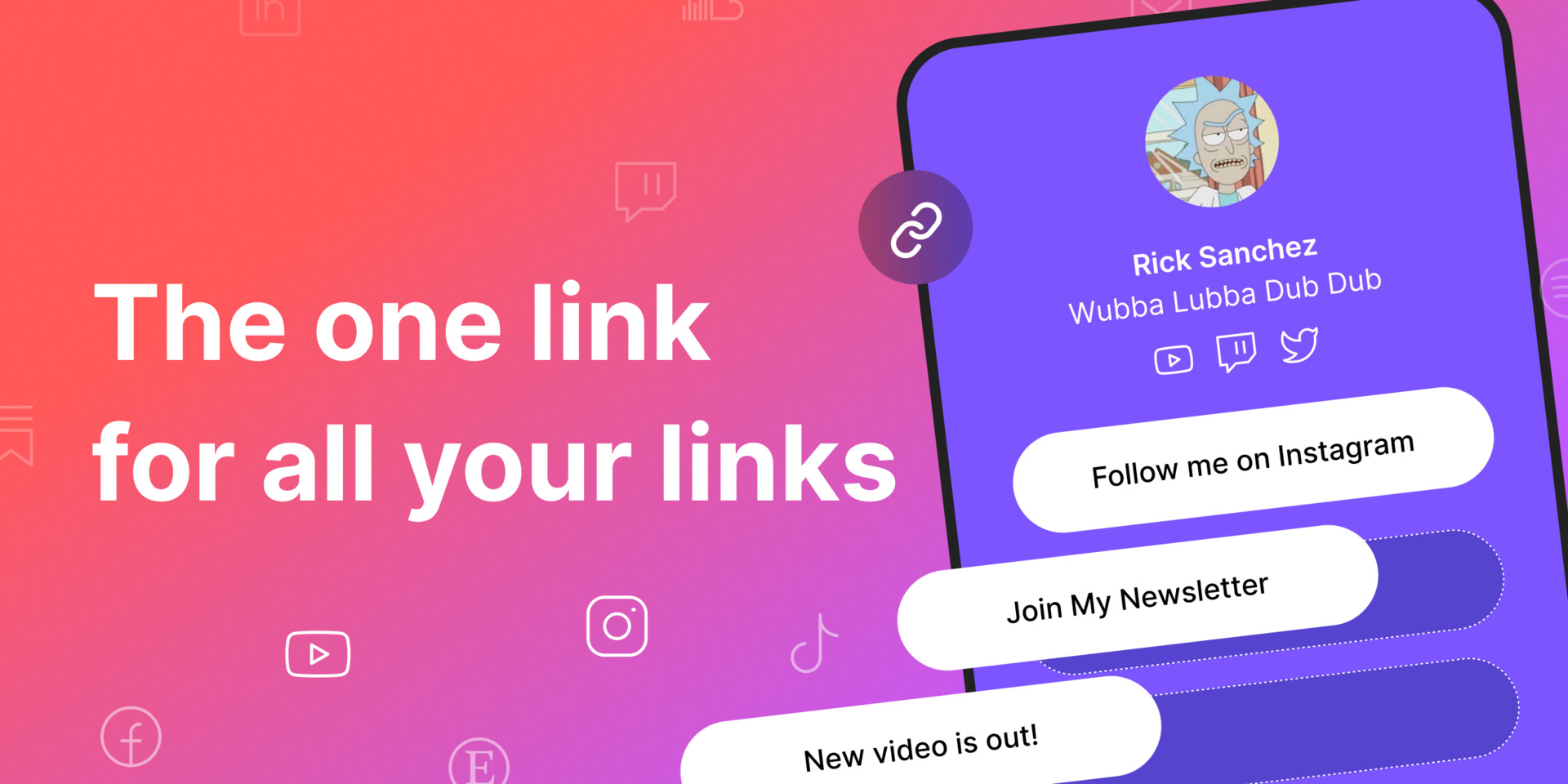 YUSUKE_OKOSHI's tweet card. A simple “bio link” for your socials. Designed for mobile, but packed with features for a complete website