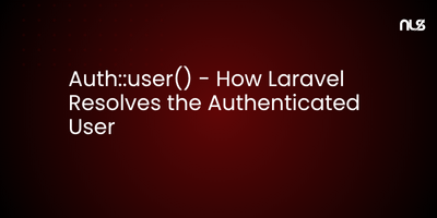 LaravelLinks's tweet card. Discover how Laravel's Auth::user() works behind the scenes. Learn the authentication flow, session handling, and guard resolution in Laravel 12 with practical examples.