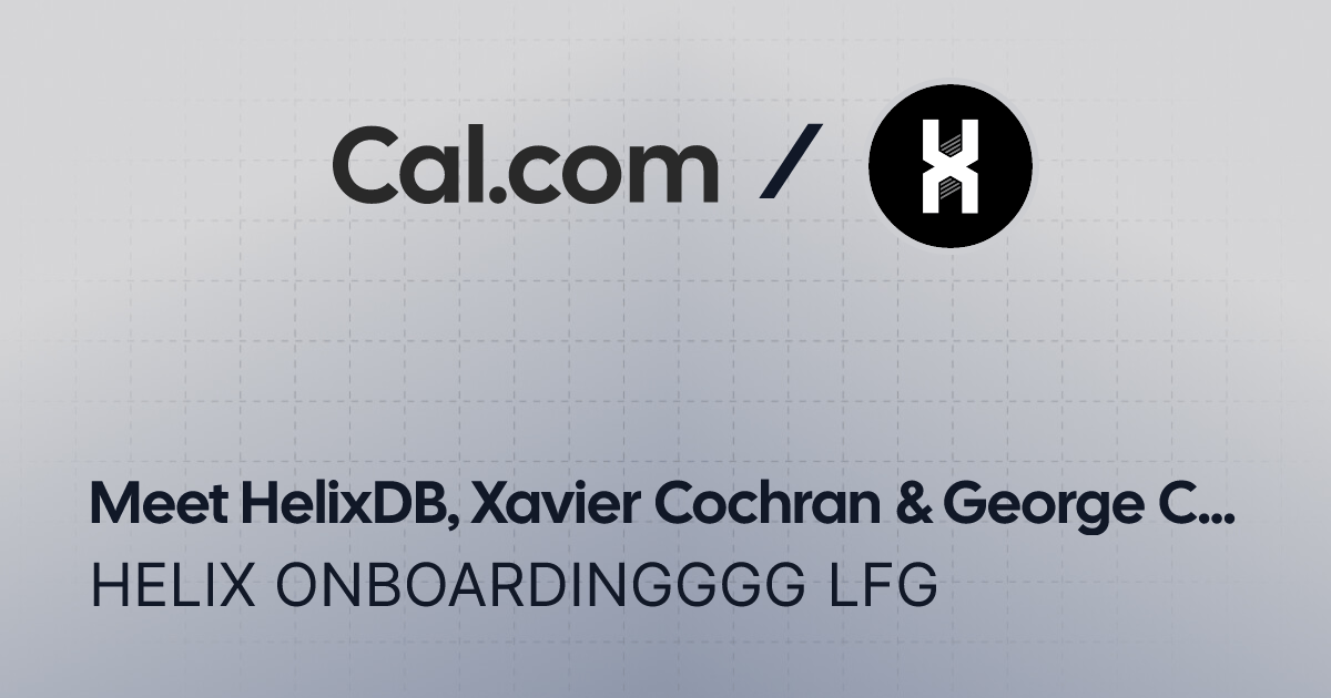 xav_db's tweet card. HELIX ONBOARDINGGGG LFG