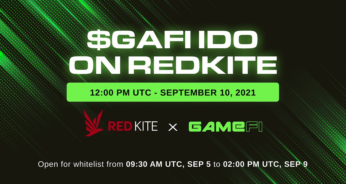 redkitepad's tweet card. Whitelist is open from 9:30 a.m UTC, September 5, 2021 to 02:00 p.m UTC, September 9, 2021