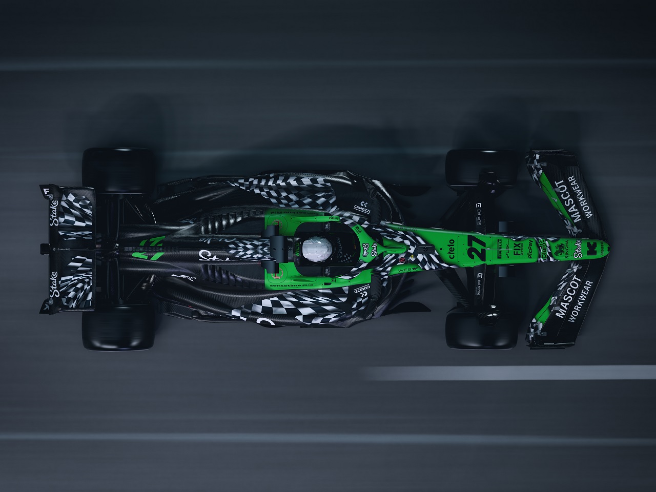 AUTOSPORT_web's tweet card. 　ステークF1チーム・キック・サウバーは、F1ラスベガスGPで、タイトルパートナーであるステークとのコラボレーションによるスペシャルリバリーを使用することを発表