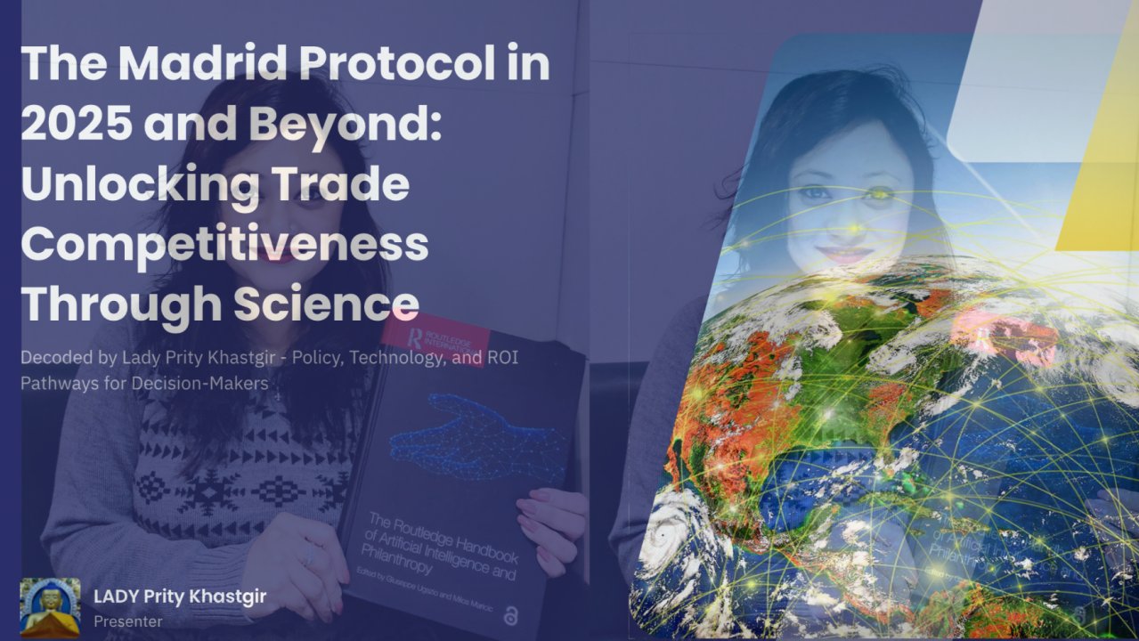 Iamdataqueen's tweet card. 🌍🔐 The Madrid Protocol & NICE Classifications in 2025: A Post-Quantum, Post-Profit, Post-Neutral Deep Dive (a.k.