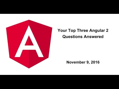 angularjs_io's tweet card. Your Top Three Angular 2 Questions Answered