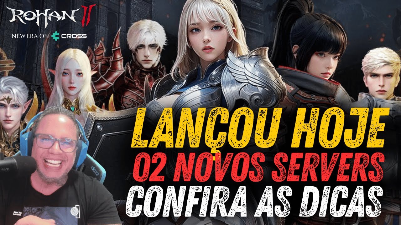 cross_protocol's tweet card. ROHAN 2 ACABOU DE LANÇAR! NOVOS SERVERS NAS AMERICAS! CONFIRA AS...