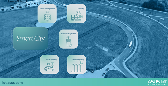 SmartCity_Tech's tweet card. ASUS IoT and Media Broadcast have partnered to bring smart city solutions to locations across Germany.