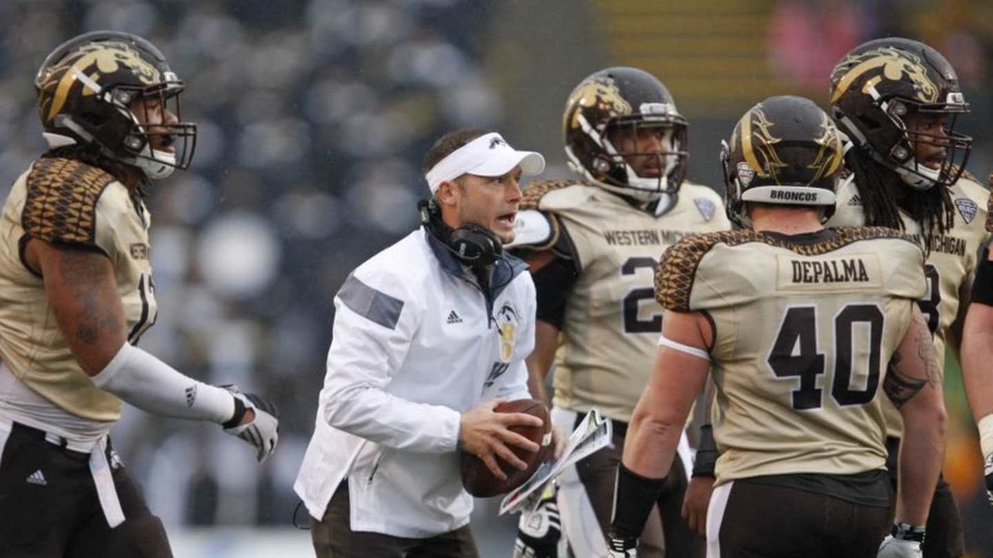 Design2T's tweet card. The seat under Brian Kelly is getting hot in South Bend. Here are five reasons why Notre Dame should hire P.J. Fleck as their next head coach.