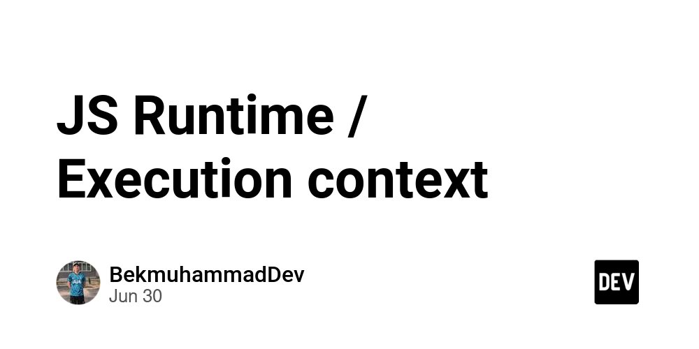 prod42net's tweet card. JavaScript runtime is the environment or engine required to run JavaScript code. These runtime...