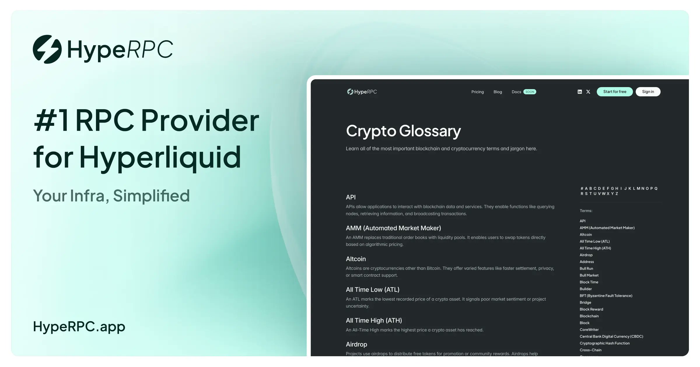 Sanya_Ololade's tweet card. Hyperliquid’s fastest, most reliable RPC infrastructure. Ultra-low latency, enterprise-grade security, and 99.99% uptime—built for DeFi, trading bots, and high-frequency blockchain apps. Deploy...