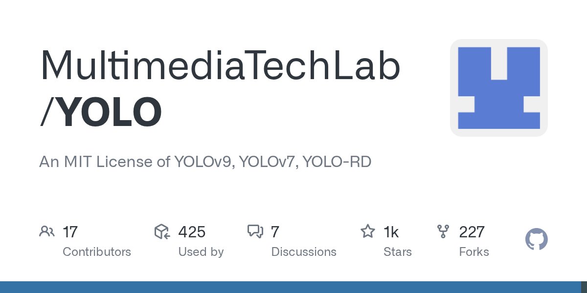 akariRobot's tweet card. An MIT License of YOLOv9, YOLOv7, YOLO-RD. Contribute to MultimediaTechLab/YOLO development by creating an account on GitHub.