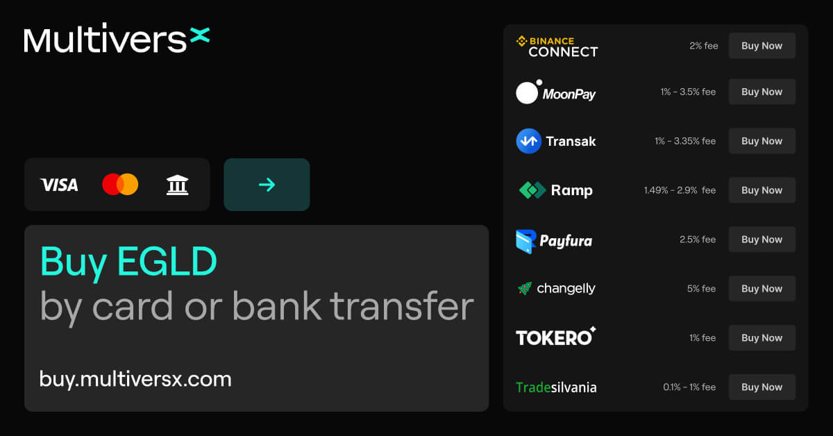 MultiversX's tweet card. A highly scalable, fast and secure blockchain platform for distributed apps, enterprise use cases and the new internet economy.