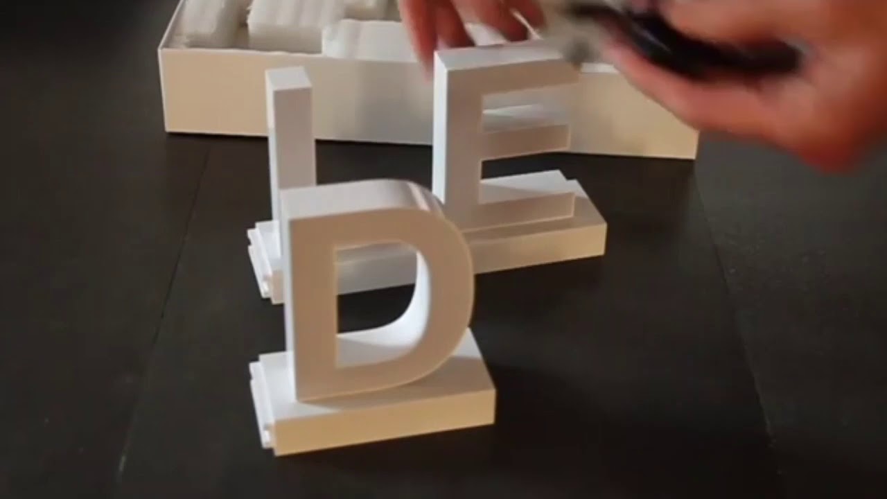 progressled's tweet card. Abcmix LED Letters Sample Pack