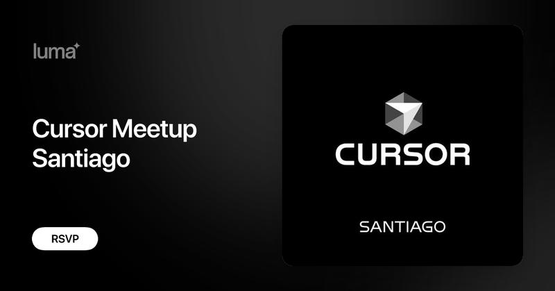 fabianhtml's tweet card. ¡Hola Santiago! Estamos muy emocionados de llevar a cabo el primer meetup de Cursor, un lugar para aprender, conocer y conectar con otros developers y curiosos…