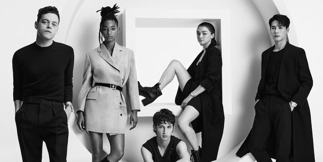 harpersbazaarus's tweet card. The French luxury brand enlists five disparate talents to promote diversity.