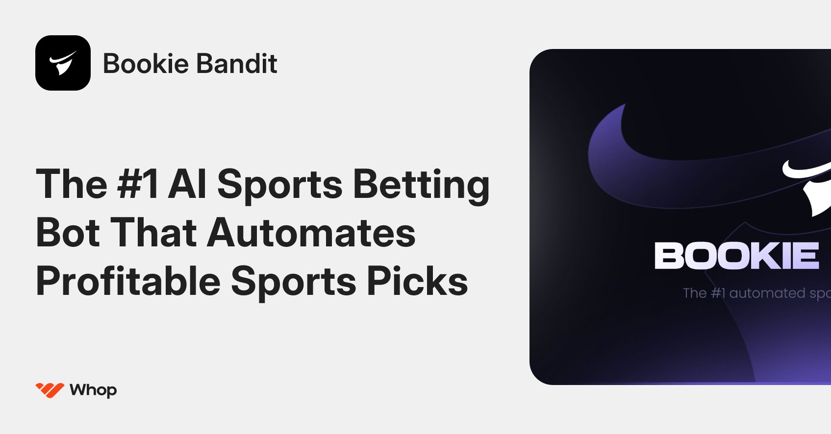 bookiebanditgg's tweet card. Bookie Bandit is the #1 AI sports betting bot and software that lets you automate profitable sports picks, AI sports picks, and AI sports bets across all major platforms, including leagues like NBA,...