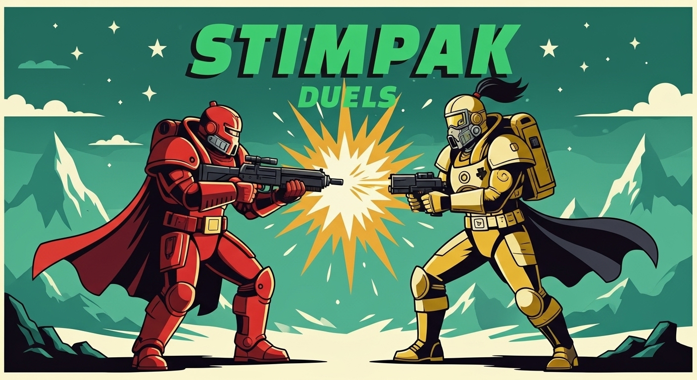 stimpak_io's tweet card. Compete in high-stakes DeFi trading duels on Arbitrum. Trade cryptocurrencies head-to-head or in deathmatch tournaments.