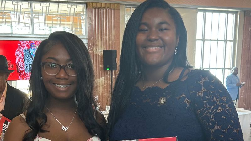 amermathsoc's tweet card. Ne’Kiya Jackson and Calcea Johnson have published a paper on a new way to prove the 2000-year-old Pythagorean theorem. Their work began in a high school math contest.