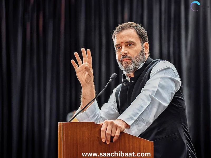 saachi_baat's tweet card. New Delhi: केंद्रीय रिजर्व पुलिस बल (सीआरपीएफ) ने कांग्रेस अध्यक्ष मल्लिकार्जुन खरगे को पत्र लिखकर कांग्रेस सांसद और लोकसभा में नेता प्रतिपक्ष राहुल गांधी के