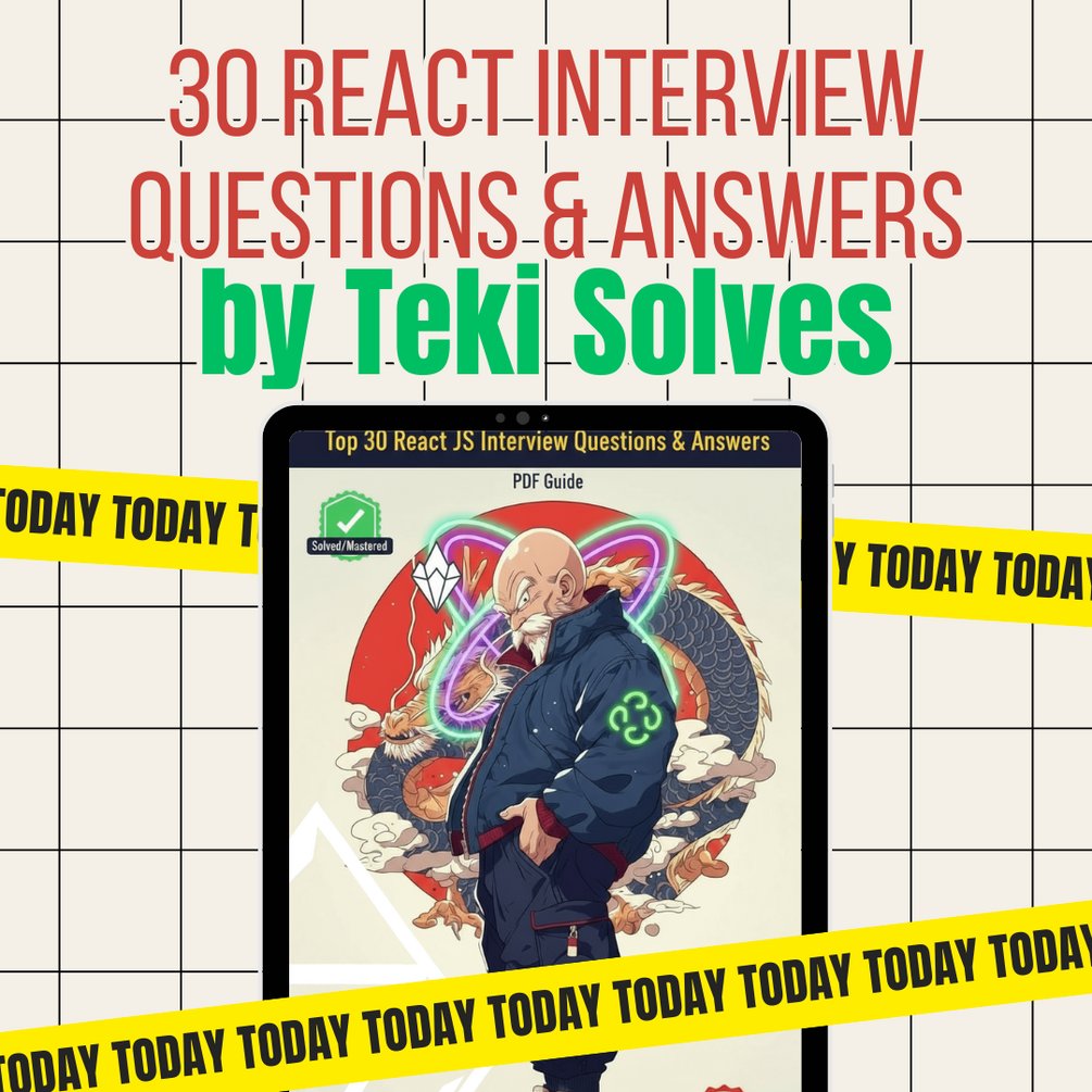 tekisolves's tweet card. 🚀 STOP STRESSING. GET HIRED. 🚀You have an interview scheduled, and no time to skim hundreds of outdated blog posts. This PDF is the ultimate surgical strike against interview anxiety, delivering...