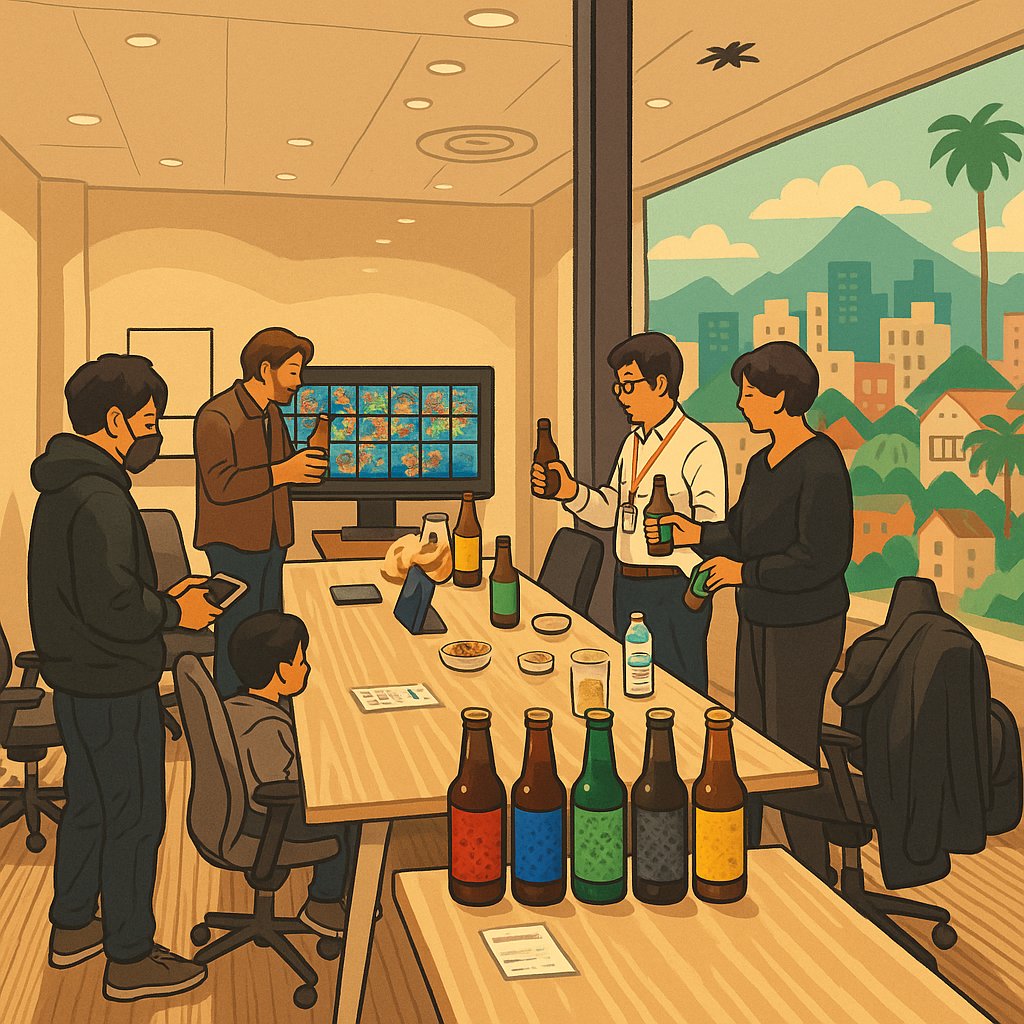 ruby_engineer's tweet card. ## 🏢 イベント概要 今回は、宮崎のクラフトビールを片手に、カラビナテクノロジー宮崎オフィスでゆるく語る交流会を開催します。 開発の話、キャリアの話、そして宮崎で働く魅力について、 美味しいビールを飲む比べながらゲームで遊びましょうw Switch2もあるかも？ ### イベント経緯 主催・運営のカラビナテクノロジー髙橋（めいじん）が、北九州のアトミカで「お中元でもらったクラフトビールを...