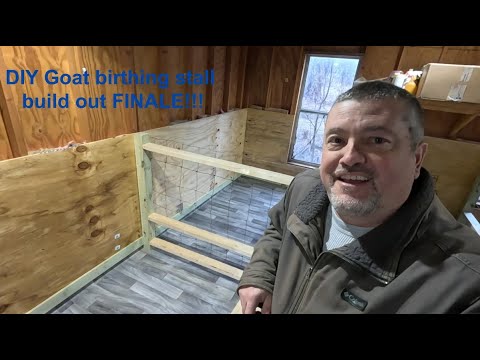 BreezyWillowFrm's tweet card. Goat birthing stall build out DIY! Finale!