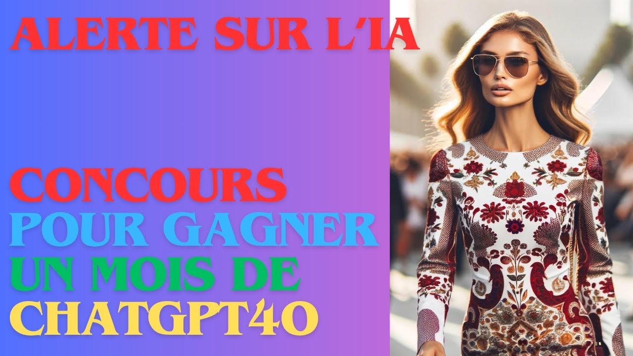 ChatOpenAiMail's tweet card. ChatGPT4o offert! Grand jeu concours ouvert à tous. Gagnez un...