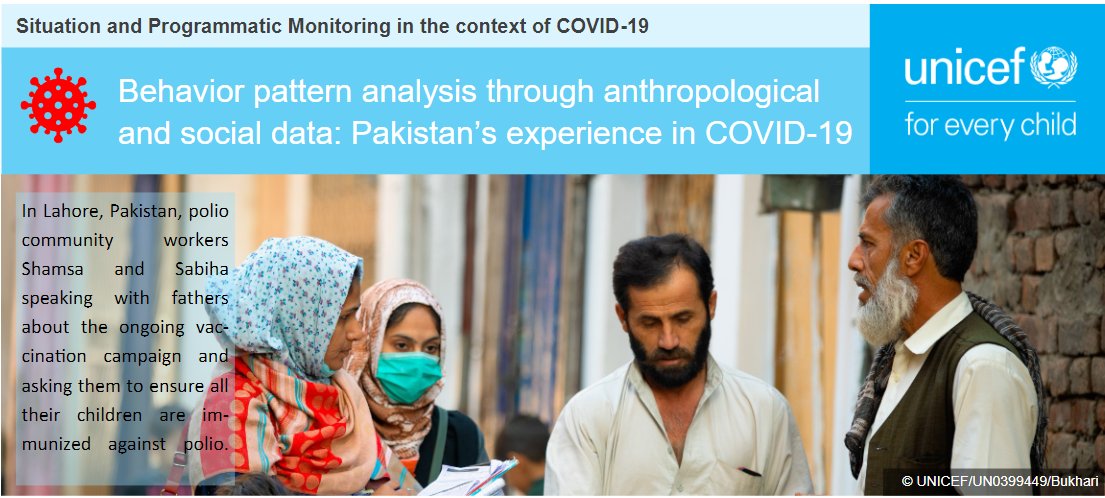 CoreUnicef's tweet card. UNICEF Pakistan introduced new data collection methodologies, research designs, and analysis frameworks to monitor the changing situation of people’s knowledge, attitudes and norms around COVID-19....