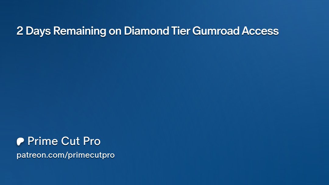 PrimeCutPro's tweet card. Get more from Prime Cut Pro on Patreon