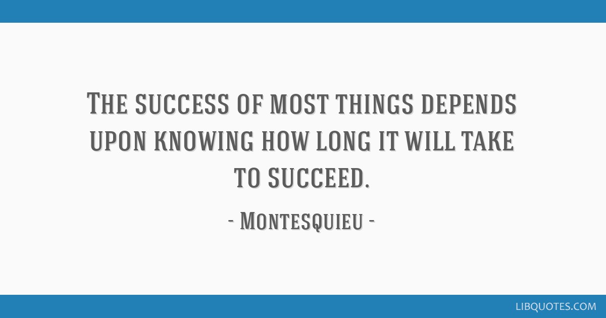 LibQ_Official's tweet card. The success of most things depends upon knowing how long it will take to succeed.