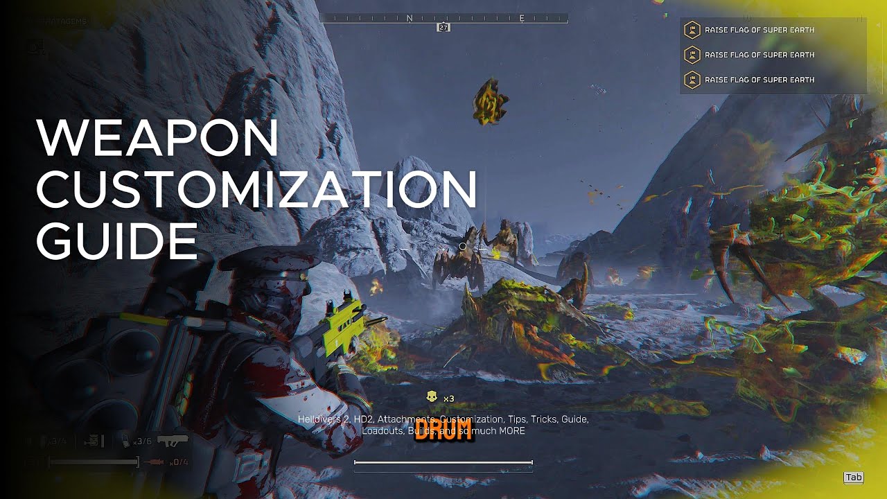 Scriptomancers's tweet card. Weapon Customization Guide | Helldivers 2 | #helldivers2