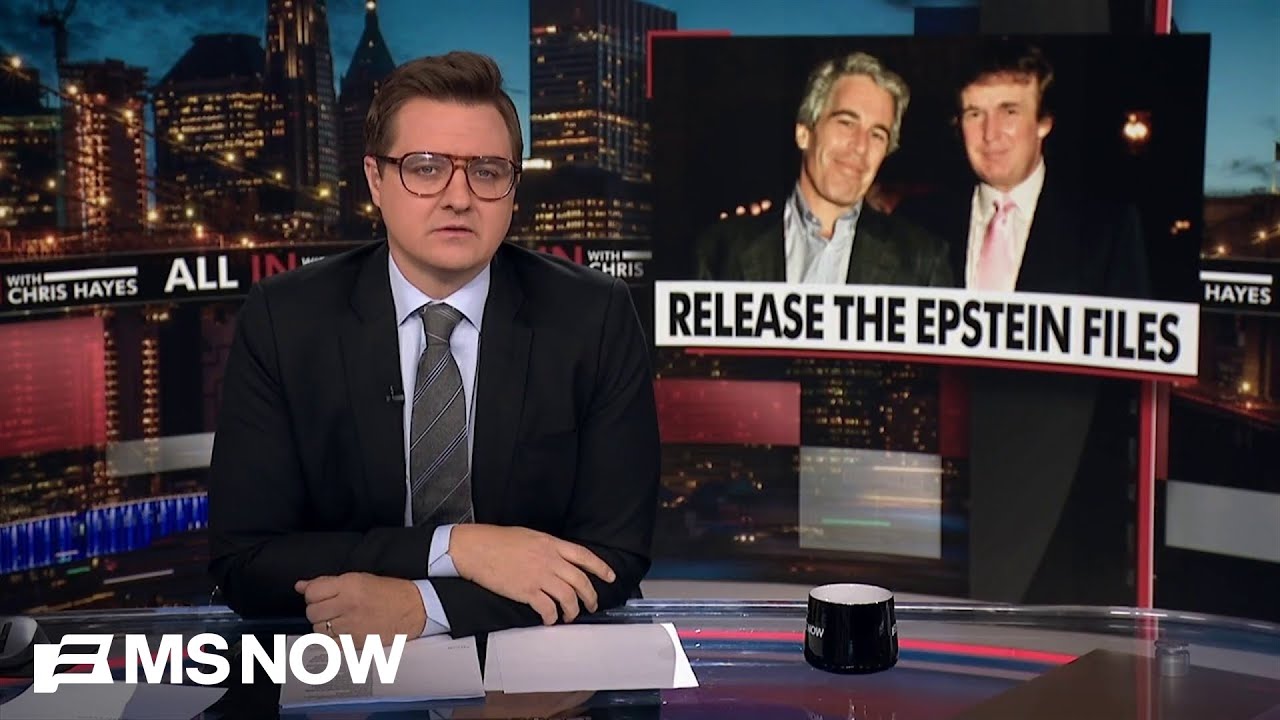 allinwithchris's tweet card. ‘CHECKMATE: GOP revolt pushes Trump to back down on Epstein files