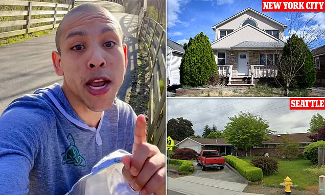 bryancrabtree's tweet card. Leonel Moreno, who goes by @leitooficial_25 online and appears to be a Venezuelan migrant, has told undocumented immigrants that under US law, 'if a house is not inhabited, we can seize it'.