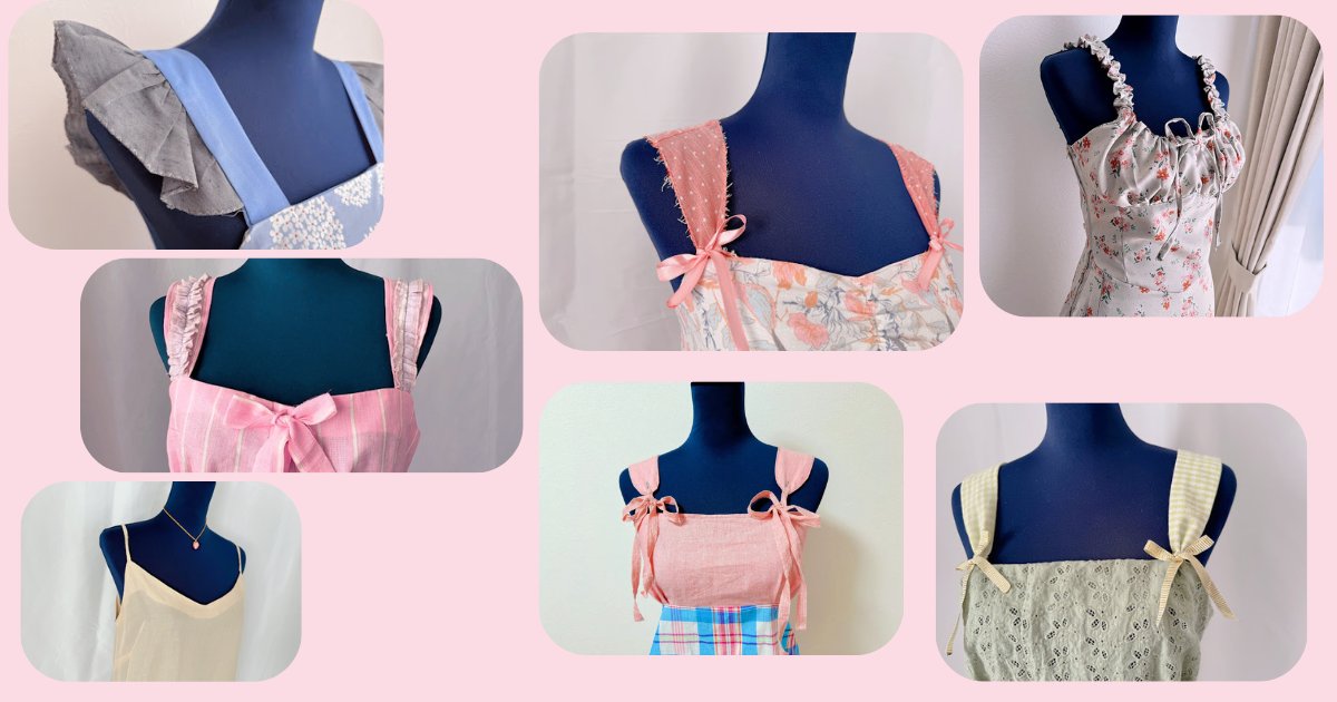 Sparrowrefashi1's tweet card. Learn how to sew straps for dresses and tops with beginner-friendly tutorials, free patterns, and videos. Transform any outfit with straps.