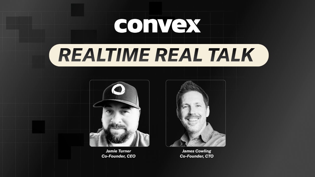 waynesutton's tweet card. Realtime Real Talk AMA with Convex Founders Jamie and James