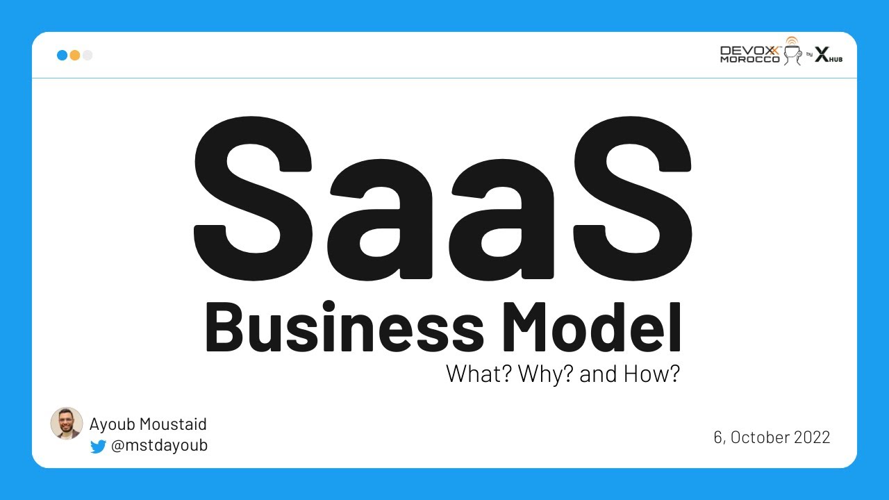 mstdayoub's tweet card. The SaaS (Software-as-a-Service) Business Model: What? Why? and How?...