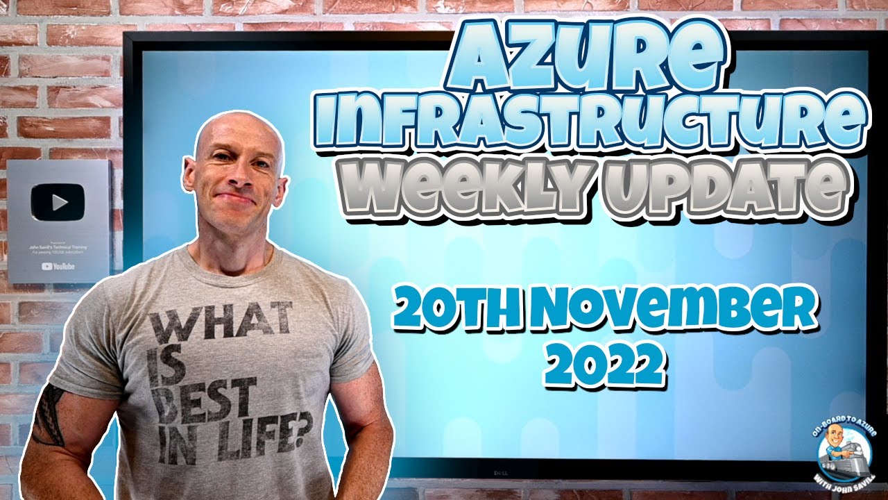 NTFAQGuy's tweet card. Azure Infrastructure Update - 20th November 2022