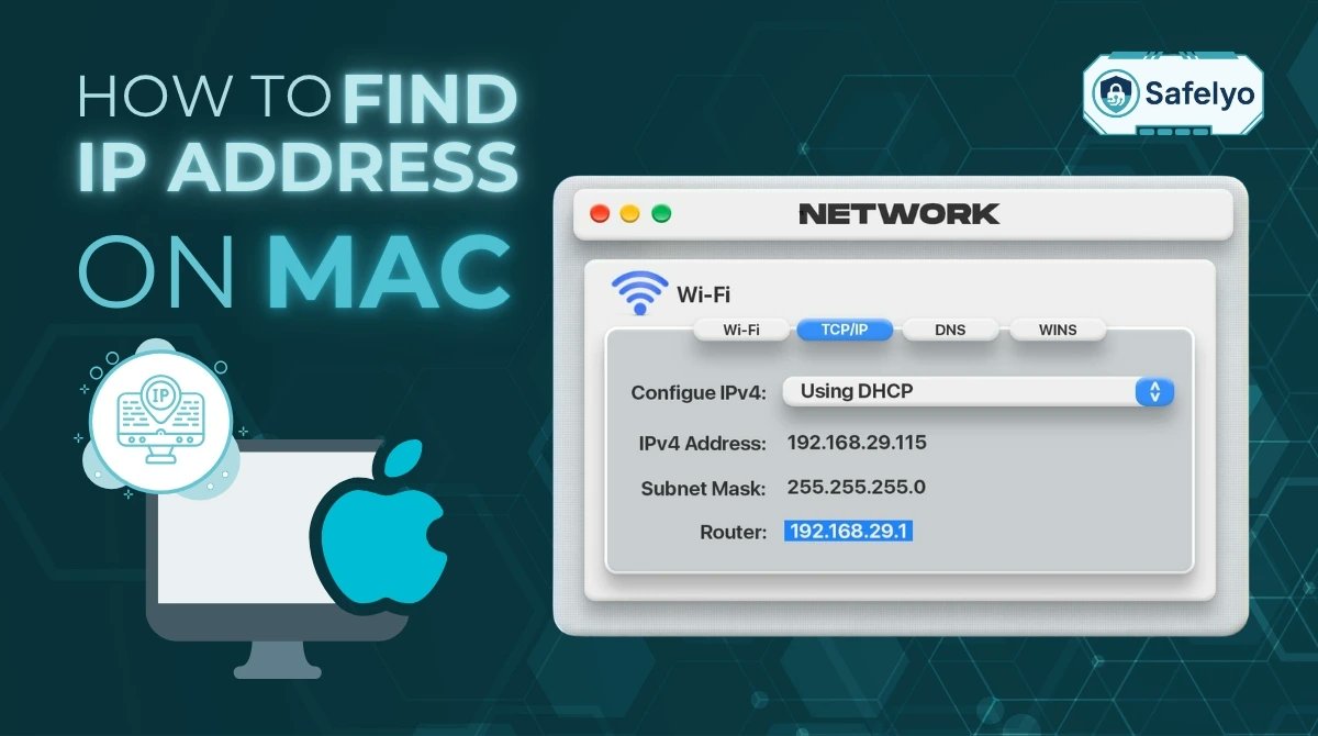 safelyovpn's tweet card. How to find IP address on Mac for troubleshooting or setup? Follow our simple, updated guide with screenshots for any macOS device. Go on now!