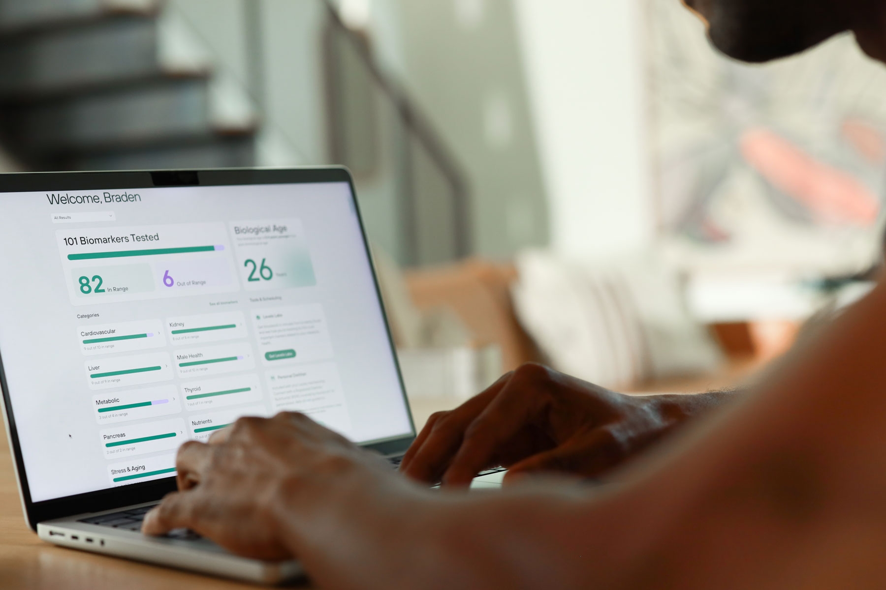 joshuasforrest's tweet card. Levels is a health tracking app that helps you improve your biomarkers