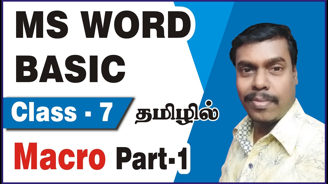 netonetchannel's tweet card. MS Word Basic in tamil | Class 7 | Macro | How to assign macro in ms...