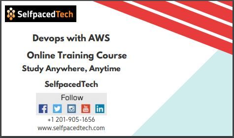 SelfPacedTech's tweet card. 💬 0  🔁 0  ❤️ 0 · Devops with AWS online training by real time faculty and well-trained software specialist’s @SelfpacedTech. We provide online training in Canada, USA, India, Australia etc... Free…