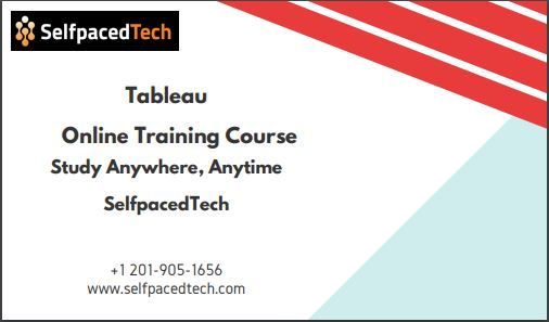 SelfPacedTech's tweet card. 💬 0  🔁 0  ❤️ 0 · Learn Tableau through online training @SelfpacedTech by real time faculty and well trained software specialists. We provide Tableau online training in India, USA, UK and Canada etc…