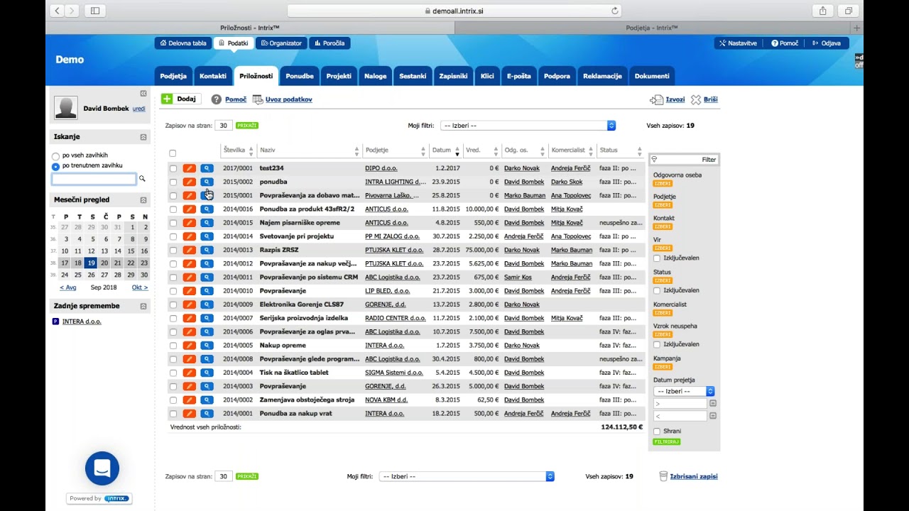 intrix's tweet card. Možne nadgradnje v Intrixu - webinar, 19.9.2018