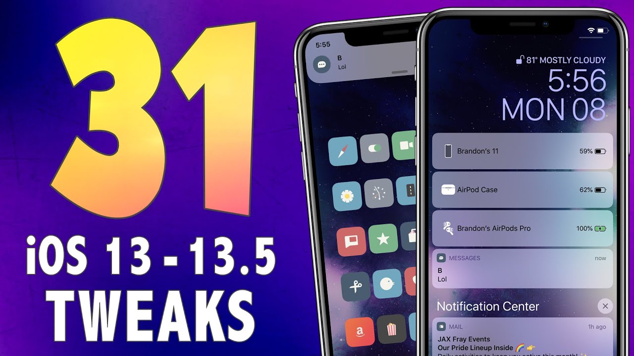 BrandonButch's tweet card. 31 AMAZING iOS 13.5 Jailbreak Tweaks! | Best iOS 13 - 13.5 Cydia...