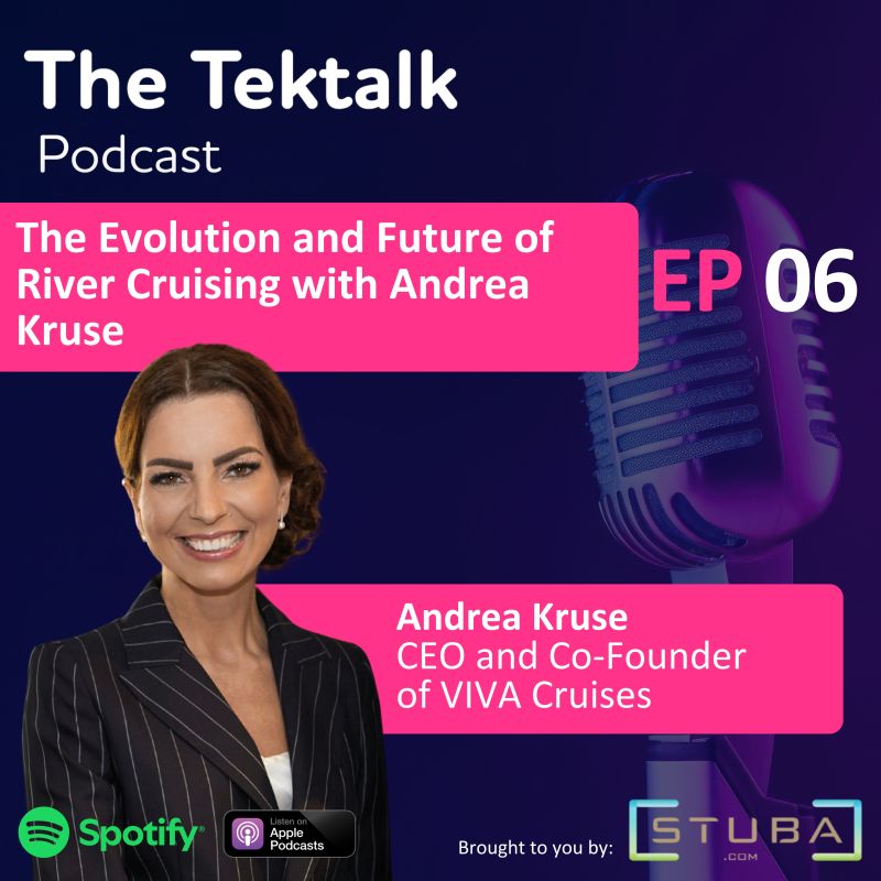 michdaniels1978's tweet card. 🚨 New Episode Alert! 🚨 In the latest episode of TekTalk by Traveltek, presented by Stuba, we’re diving into the future of river cruising with none other than Andrea Kruse, Co-founder & CEO of VIVA...
