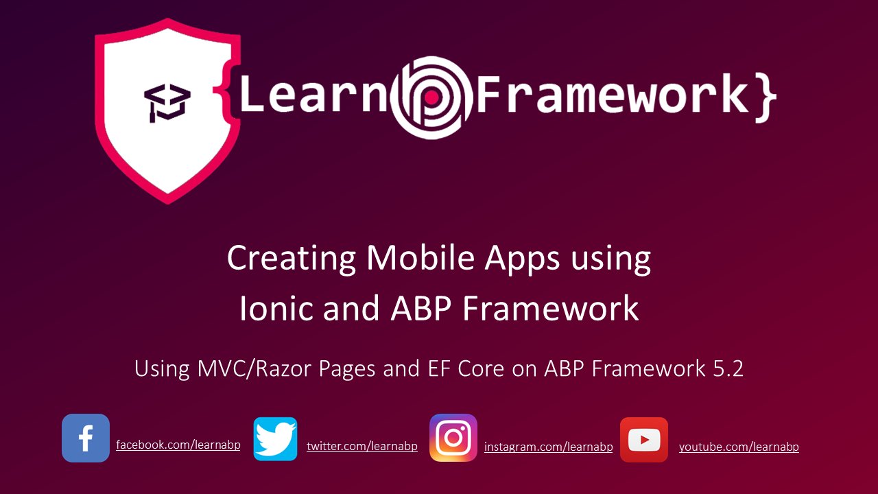 learnabp's tweet card. In this article, we will create an example application that will use the ABP Framework as a backend for a mobile application that can run on an iOS or...