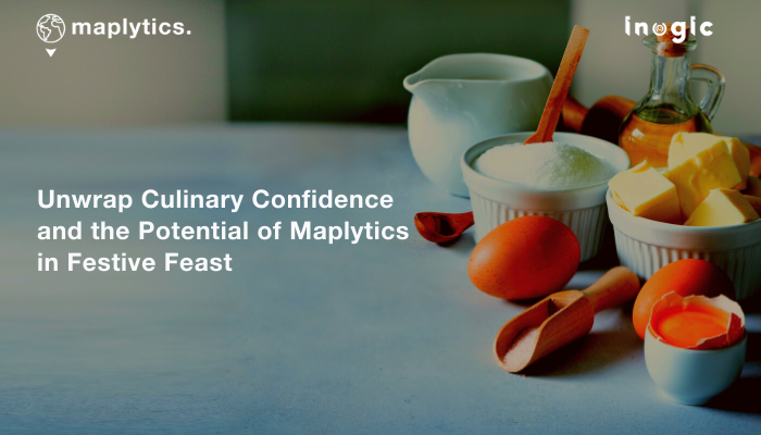 inogic's tweet card. Avoid Stovetop Stress with Maplytics’ Guide to Christmas Culinary Nirvana