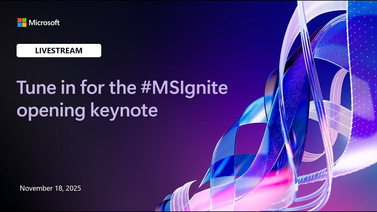 visualPetronio's tweet card. Microsoft Ignite: Opening Keynote